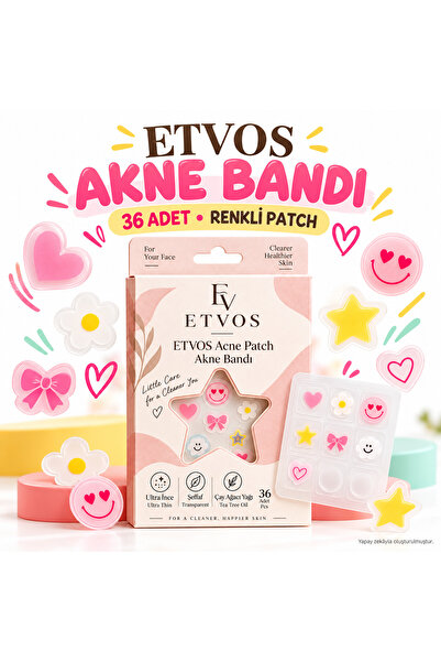 Akne Bandı 36 Adet – Çay Ağacı Yağı İçeren, Ultra İnce Şeffaf ve Renkli Patch Seti