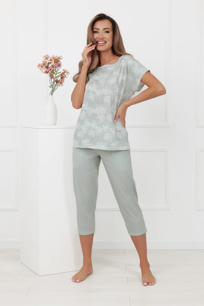 Other Pijamale de damă, mâneci scurte, pantaloni trei sferturi, Kalina M