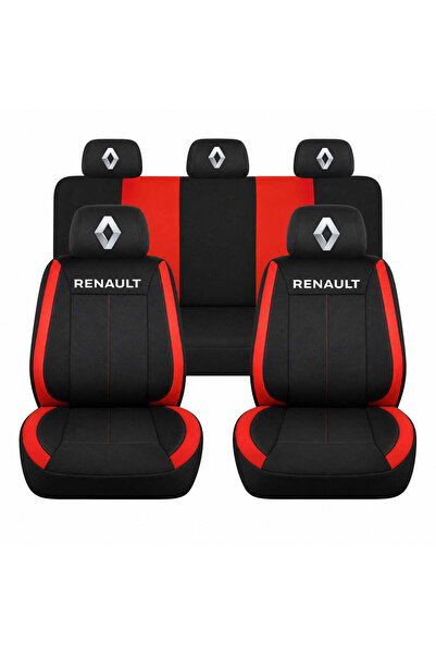Autohelix MSA Set huse scaune Universal Vision, Roșu, Personalizate cu Renault
