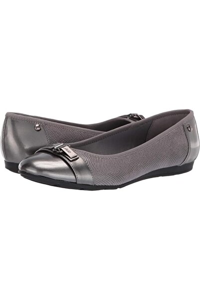 Anne Klein حذاء باليه نسائي رياضي من قماش أبلي
