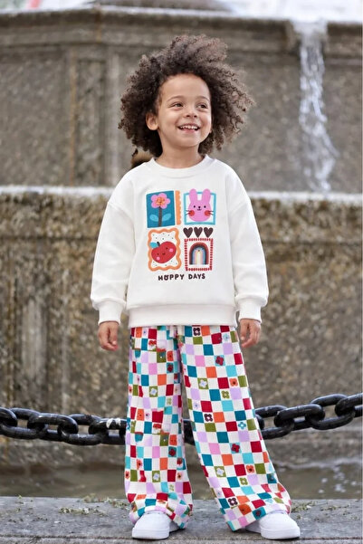 Kidmark Çocuk Modası Girl's Happy Days 100% Bottom-Top Set