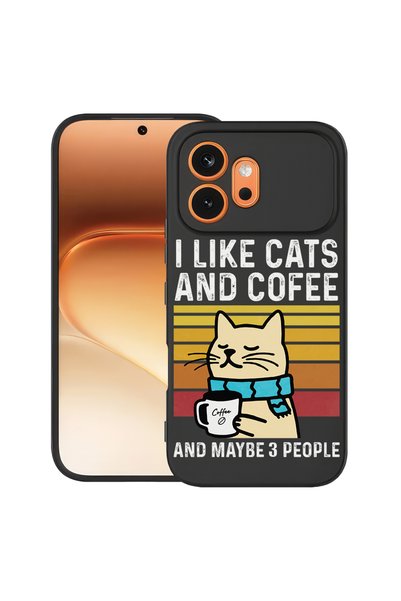 bestcase ®   Θήκη TPU Υπέρλεπτη για Honor 600, Γάτες και Καφές, 3159987 B 1851