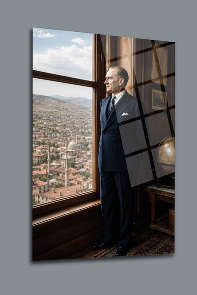 glassartdesign Ατατούρκ Καμ Ταμπόλινο Έργο Τέχνης-299