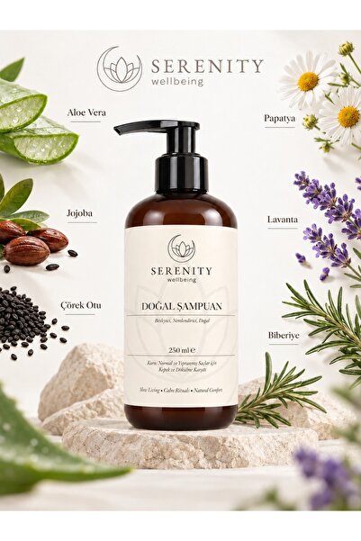 Besleyici ve Nemlendirici Doğal Bitkisel Şampuan 250 ml