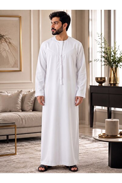 Generic Brand ثوب إماراتي رجالي – كندورة خليجية أنيقة ومريحة – عرض 22 إنش