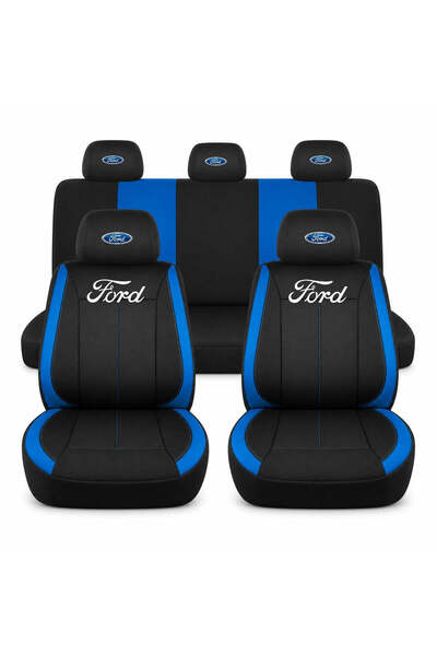 Autohelix MSA Set huse scaune Universal Vision, albastru, personalizat pentru...