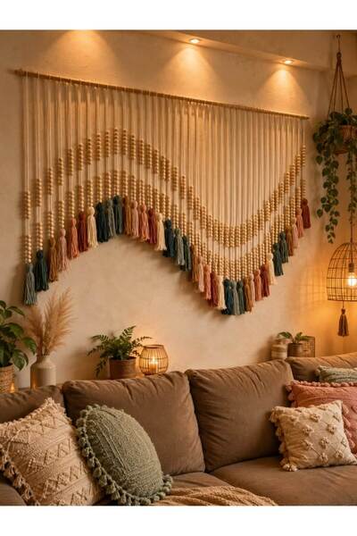 ELFİDAA WOOD macrame wall hanging