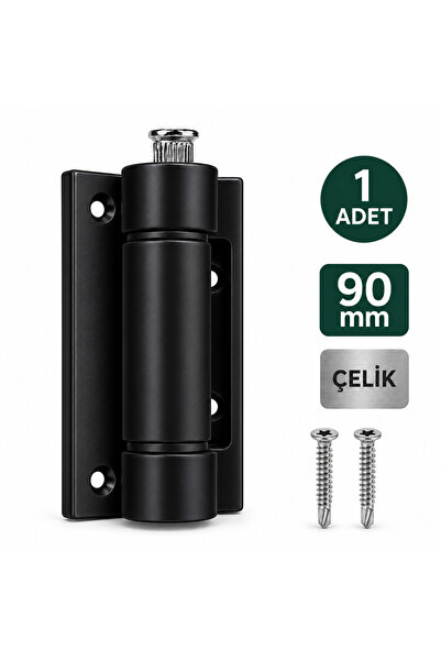 DESIPHON Pimapen Kapı Menteşesi Siyah 90 mm – PVC Kapı Menteşesi, Ayarlanabil...