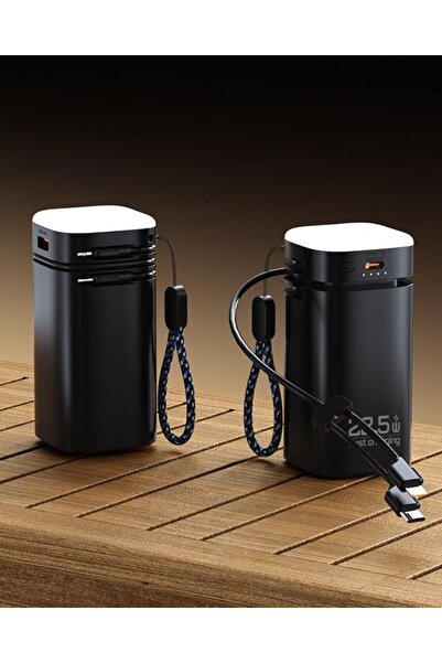 lstri 20.000 Mah 22,5W PD Hızlı Kablolu Kamp Lambası Outdoor Serisi Powerbank Taşınabilir açık seyahat kamp ışık dahili kablo PowerBanks