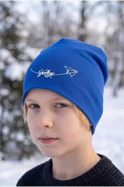 Aware Time Kitti 4-8 Years Old Boys' Combed Cotton Beret