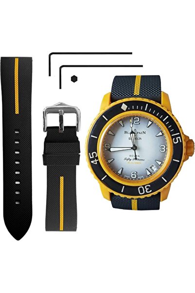 GENERAL 22 MM Watch Strap Replacement for Blancpain X Swatch with Hex Spanner...