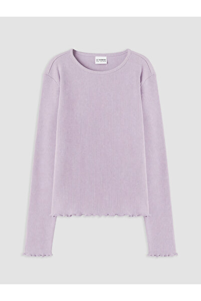 LC Waikiki Lc Waikiki Crew Neck Girls' Ribbed T-Shirt