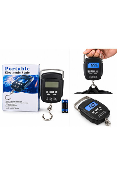 Brader Portable Scale 50kg Kapasiteli El Tartısı Dijital Lcd Ekranlı Kantar T...