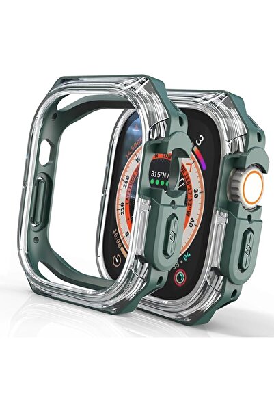 SYOSI Compatible Apple Watch Ultra Case 49mm, Heavy Duty Rugged Soft TPU Hard...