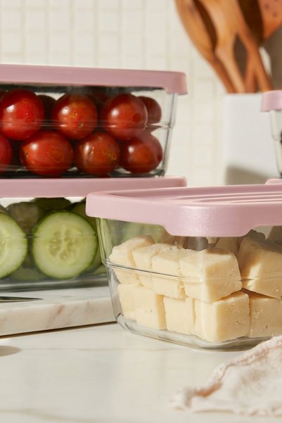 NESS HOME 5'li Dikdörtgen Saklama Kabı Kahvaltılık Seti 300 ml