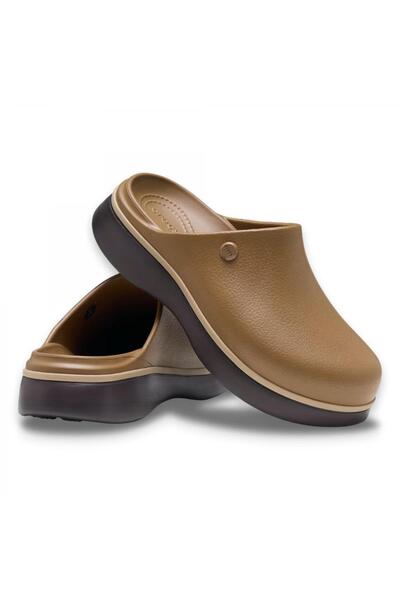 Crocs 214273 Dylan Notched Clog Karamel Unisex Terlik
