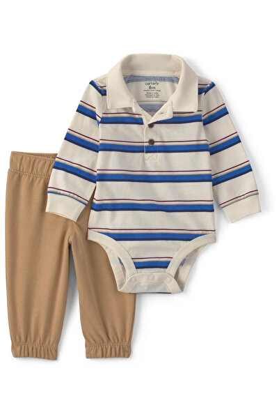 Carter's Erkek Bebek Body Pantolon Set 3 Ay-24 Ay