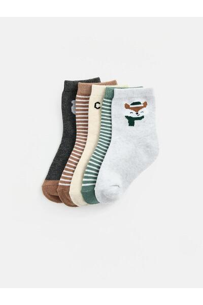 LC Waikiki Patterned Baby Boy Socks 5-Pack (W6)