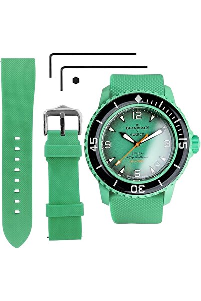 GENERAL 22 MM Watch Strap Replacement for Blancpain X Swatch with Hex Spanner...
