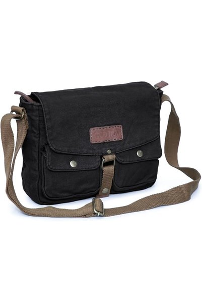 Gootium Canvas Messenger Bag - Vintage Crossbody Shoulder Bag Military Satchel