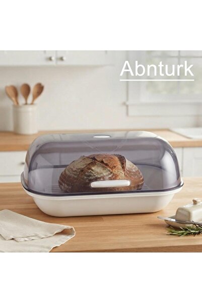 abnturk Beyaz Renkli Şeffaf Sürgü Kapaklı Büyük Boy Şık Tasarımlı Buğday Başa...