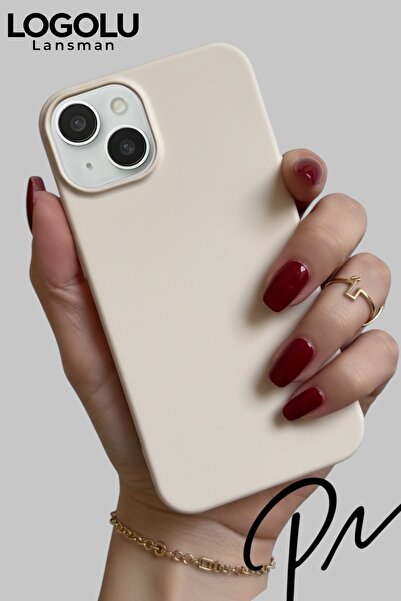 ProNorth IPhone 13-14 Uyumlu Kılıf Logolu Lansman Soft Yumuşak Içi Kadife Sil...