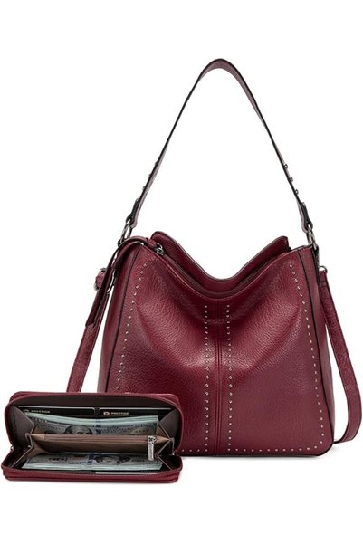 Montana West Wrangler Hobo Bags for Women Vegan Leather Top Handle Shoulder P...