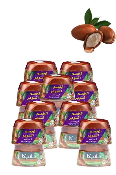 Vatika 9 قطع كريم تصفيف الشعر بالأرغان 140 مل عبوة من 2