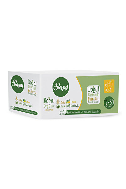 Sleepy Doğal&Organik Temizlik Havlusu 12x50