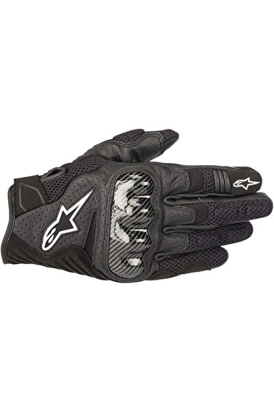 Alpinestars Men's SMX-1 Air v2 Motorcycle Riding Glove, Black, Small