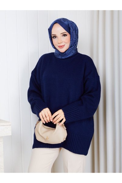REMA BUTİK KADIN PİNTEREST TİRİKO KAZAK - HAVUÇ KESİM DAR PAÇA PANTOLON İKİLİ KOMBİN