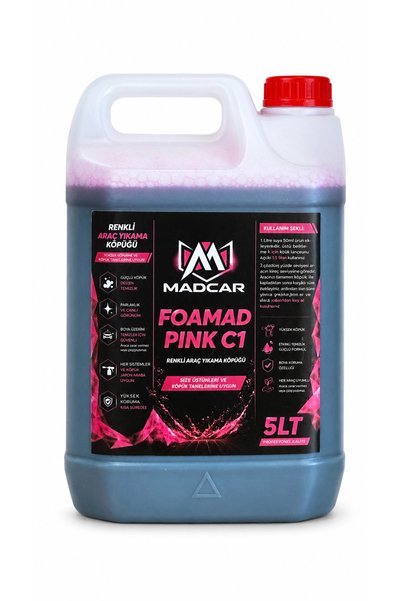 MADCAR FOAMAD PINK C1 – Renkli Araç Yıkama Köpüğü
