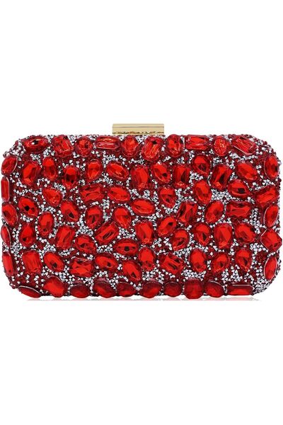 Milisente Clutch Purses For Women, Crystal Clutches Evening Bags Gemstone Clu...
