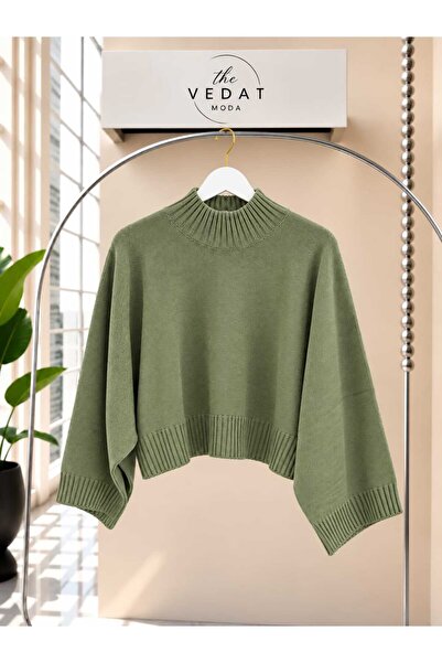 MODA VEDAT Women's Oversize Knitwear Fabric Blouse -0270