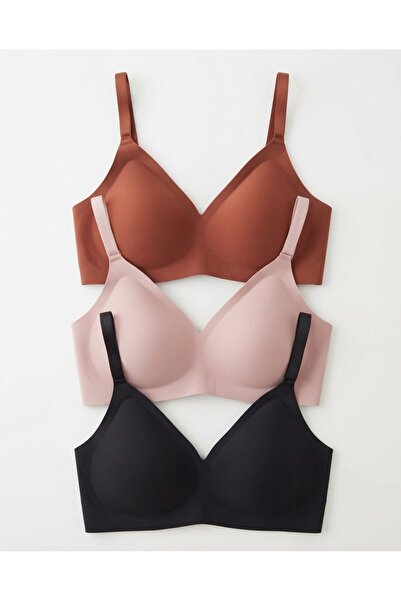 nesterinzar Seamless Bra Lazer Kesim Dikişsiz Ayarlanabilir Askılı Telsiz Kad...