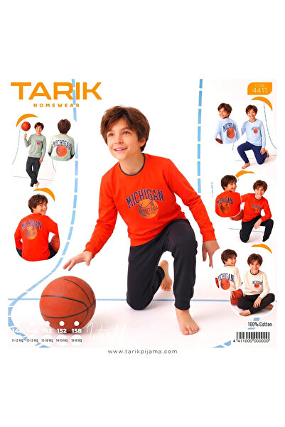 Tarık Erkek Çocuk %100 Pamuk Interlok Pijama Takımı