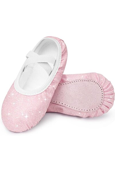 STELLE Girls Mary Jane Glitter Shoes Low Heel Princess Flower Wedding Party D...