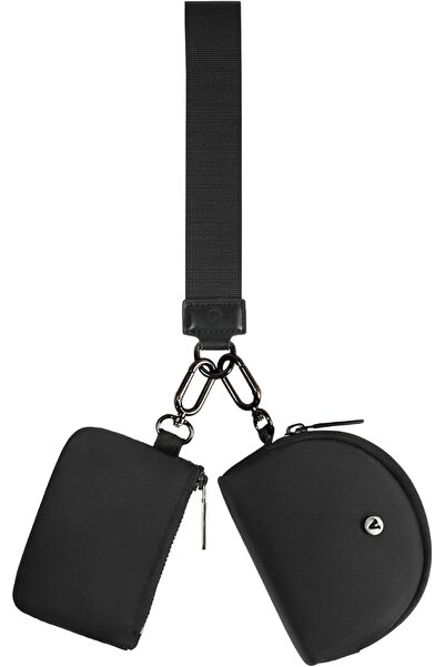 GENERAL محفظة VUTUXA KeyChain للنساء، محفظة صغيرة بسحاب مزدوج لحفظ العملات ال...
