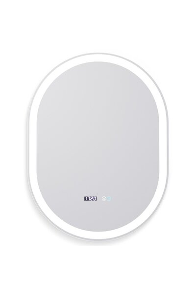 OEM Oglinda baie cu LED, Kadda H-3025, 60 x 80 cm, actionare touch, functie d...