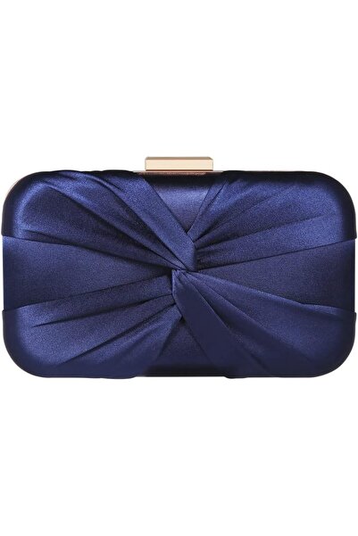 GENERAL Pleated Satin Clutch Purse For Women Wedding Bridal Clutch Bag Prom P...