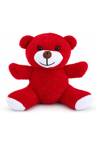 Generic Brand Plush Teddy Bear Soft Textured Sitting Cute Bear Toy Red