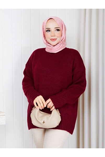 REMA BUTİK Women's Pinterest Tiriko Sweater - Carrot Cut Tight-Leg Pants Doub...