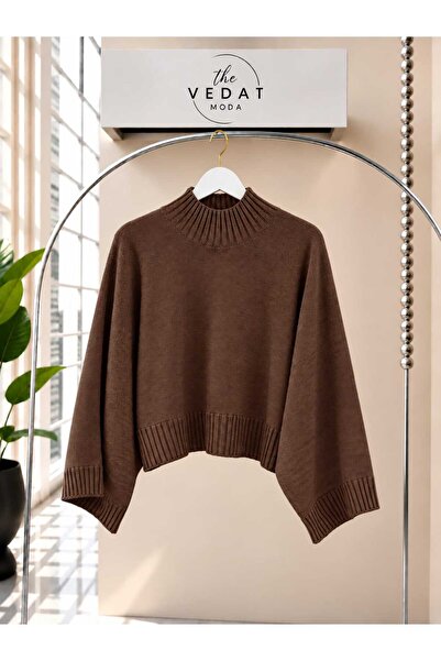 MODA VEDAT Women's Oversize Knitwear Fabric Blouse -0270