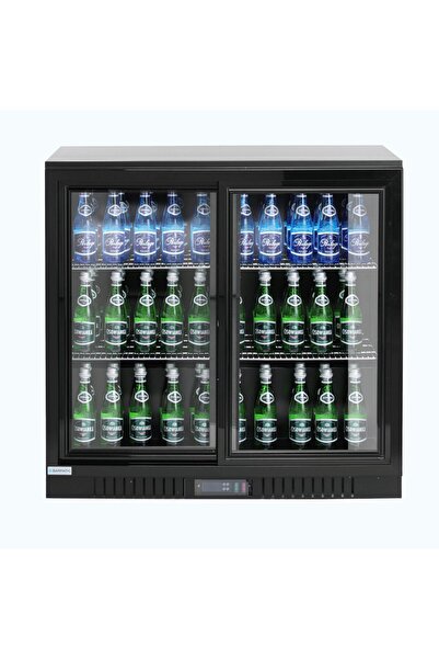 Barmatic Vitrina frigorifica bar 198L cu doua usi glisante 900x520x(H)835 mm,...