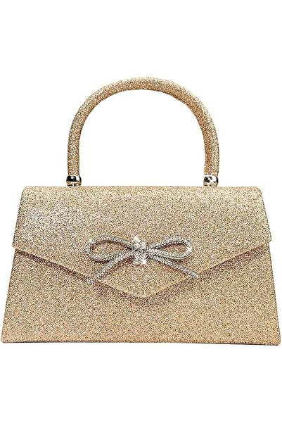 GENERAL Trisapu Womens Evening Bag Sparkly Bow Clutch Purse Wedding Party Pur...