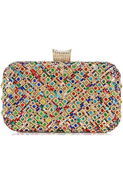Milisente Clutch Purses For Women, Crystal Clutches Evening Bags Gemstone Clu...