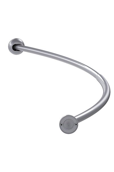 OEM Bara perdea dus, Kadda GCRO25-002SILVERY, extensibila, semicirculara, met...