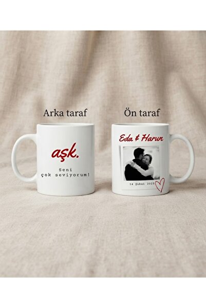 Horasan Hediyelik Kişiye Özel Hatıra Fotoğraflı, İsimli ve Tarihli Beyaz Kupa...