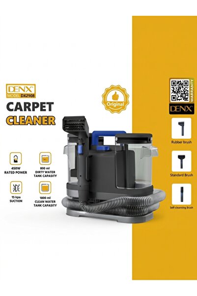 VACUUM منظف السجاد DENX DX2908 بقوة 450 واط وشفط قوي 15 كيلو باسكال، آلة تنظي...