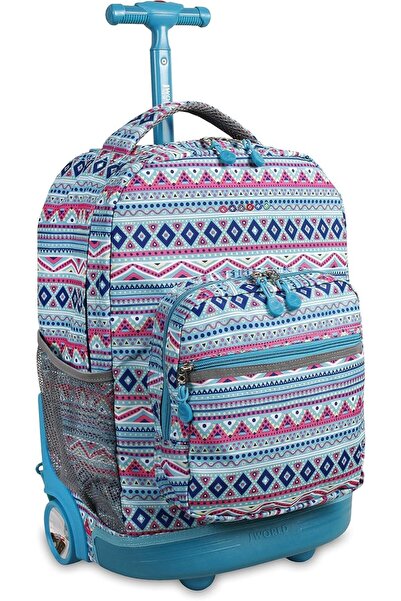 J World New York J World Sunrise Kids Rolling Backpack for Girls Boys. Roller...